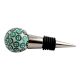 Green Button Wine Stopper